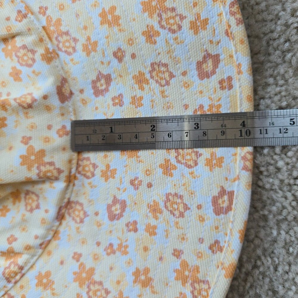 NWT Lack of Color Holiday Sun Hat Peach Bloom Cotton Bucket - Picture 3 of 4